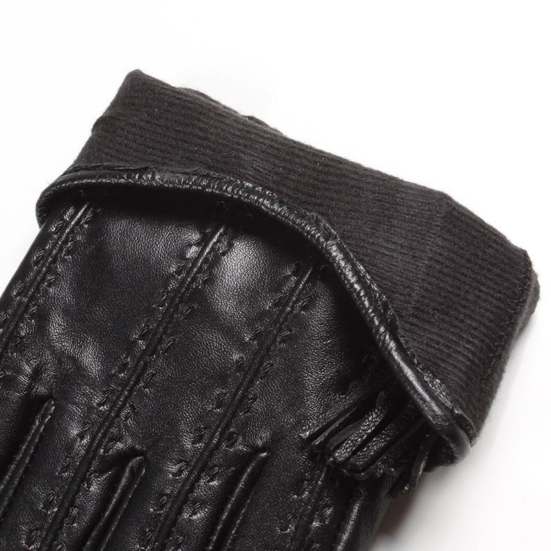 Women Leather Gloves Genuine Leather Gloves Lady's Touch Screen Gloves Girls Black Dancing Gloves Black Dance Gloves Women Leather Glovestouch