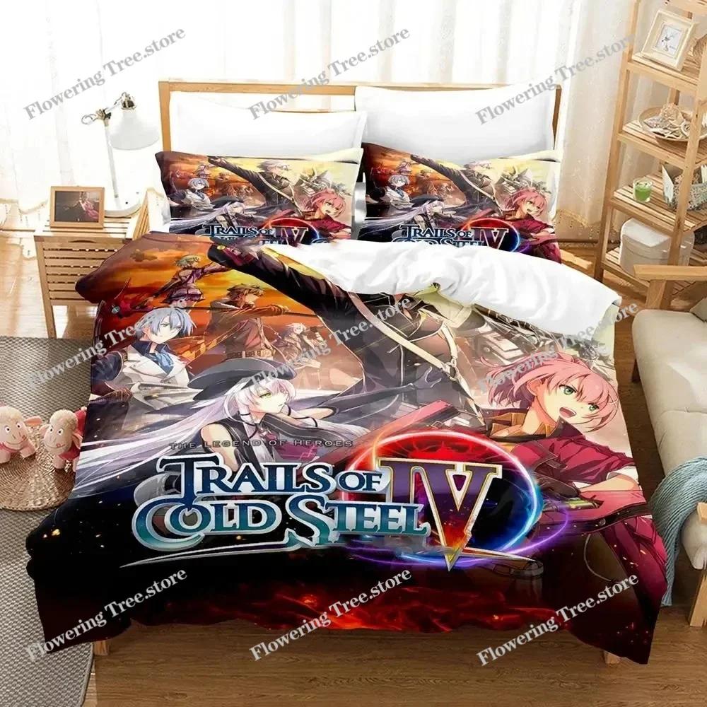 Anime The Legend Of Heroes Bettwäsche-Set Bettbezug Bett-Set Bettbezug Kissenbezug Bettdecke King Queen Size Jungen Erwachsene Bettwäsche
