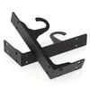 2pcs Heavy-Duty Metal Wall Hooks - Sturdy Triangle Shelf Support Bracket for Wardrobe, Closet, Entryway - Durable Furniture Hardware Organizer
