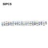 50 Pieces Rhinestone Rondelle with Large Hole Handmade Spacer Beads Crystal Multi-colors Loose Bead Bracelet Necklace