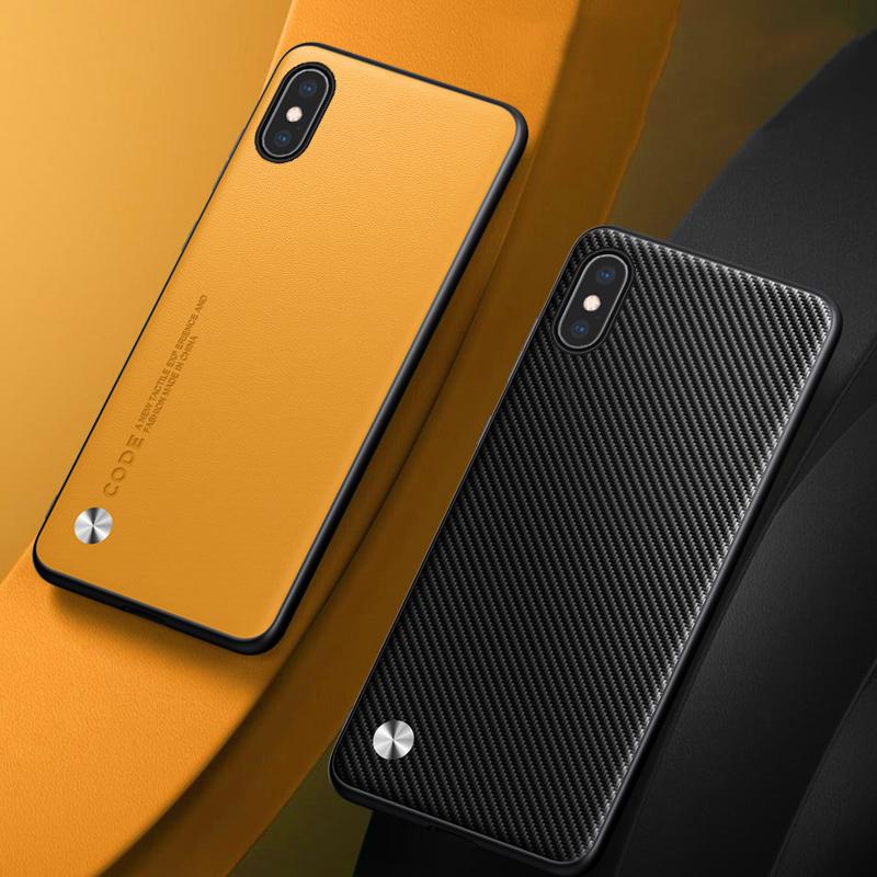 Luxury PU Leather Case For iPhone XS Max Back Cover Silicone Shockproof Full Protection Phone Case For iPhone XSMax iPhoneXS Max