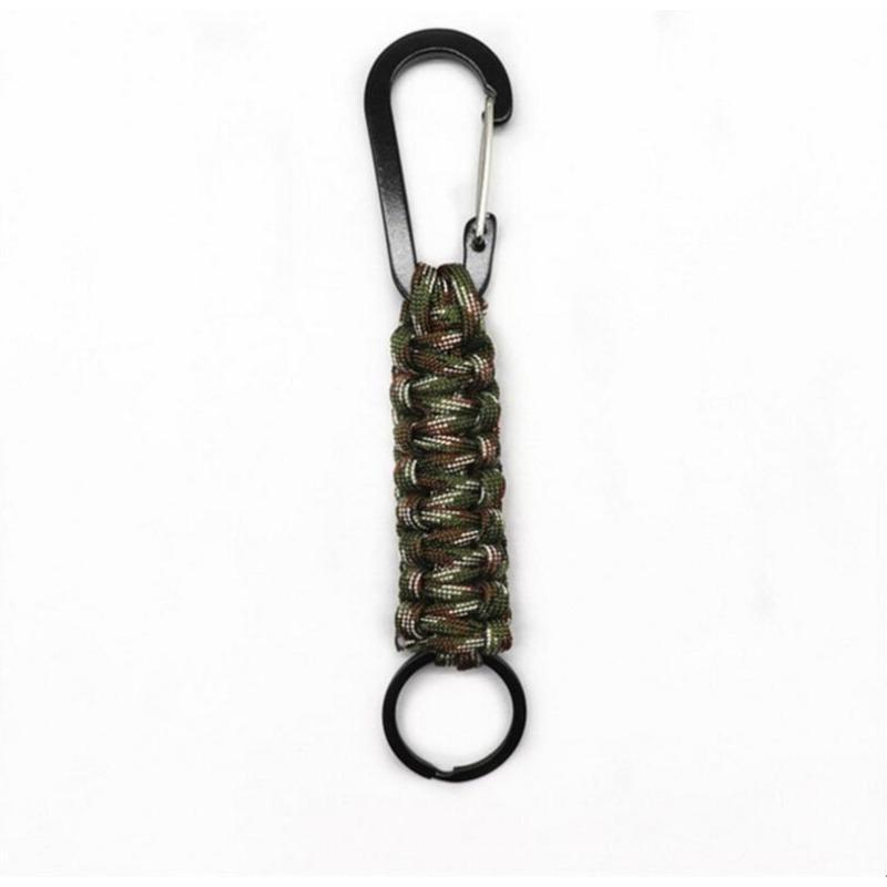 1PC EDC Umbrella Rope Safety Buckle Multiple Colors Outdoor Anti Loss Rope Hand Woven Mountain Buckle Climbing Lock Buckle