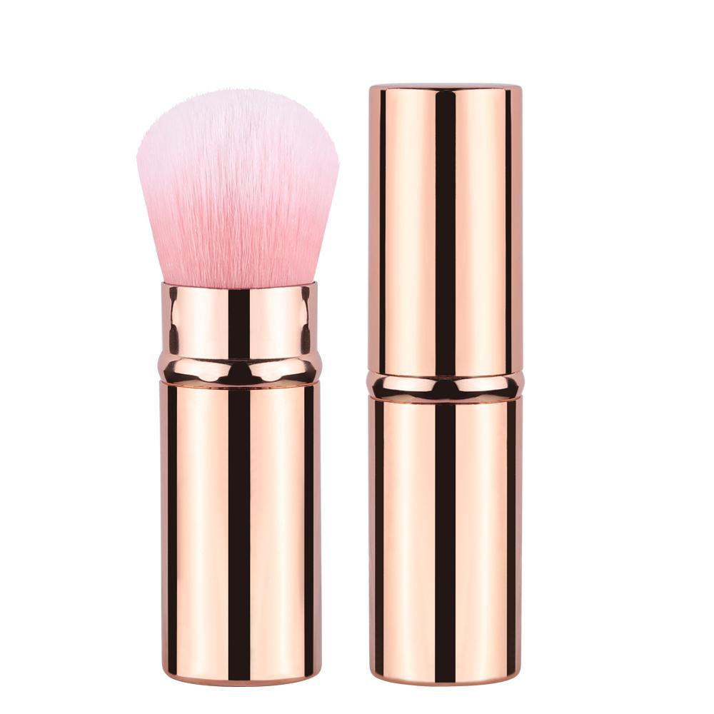 

1Pcs Makeup Brush Tool Loose Blush Brush Single Portable And Retractable Make Up Brush Powder Beauty Makeup Tool Set розового золота