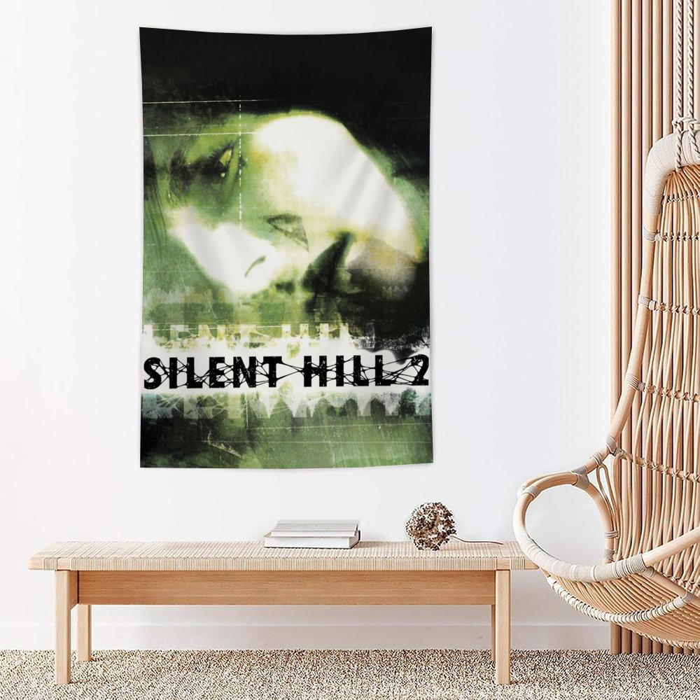 Game SSilent Hill Tapestry Microfiber Wall Hanging For Bedroom Living Room Decor Outdoor Festival Garden Bar Background