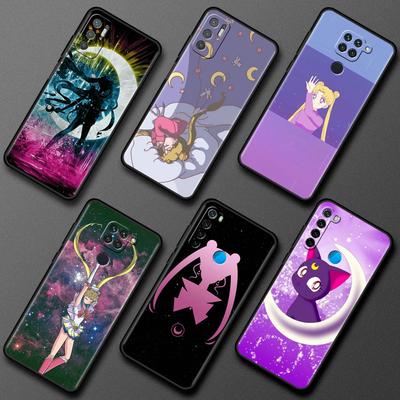 Funda suave para Xiaomi Redmi Note 10 9S 9 Pro 10S, Funda de teléfono 11 8 7 9C 9T 9A 8T 8A K40, carcasa de silicona Sailor Moon Anime Sac