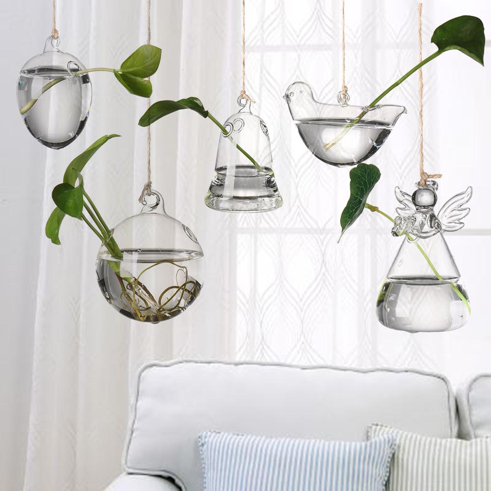 Creative Hanging Ball Glass Flower Glass Vase Hydroponics Plant Pot Terrarium Container Garden Supplies Party Home Decoration