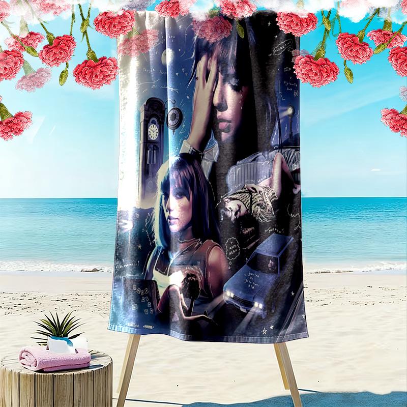Taylor Print Strandtuch, Großes Weiches Schnelltrocknendes Handtuch für Strand Camping Schwimmen