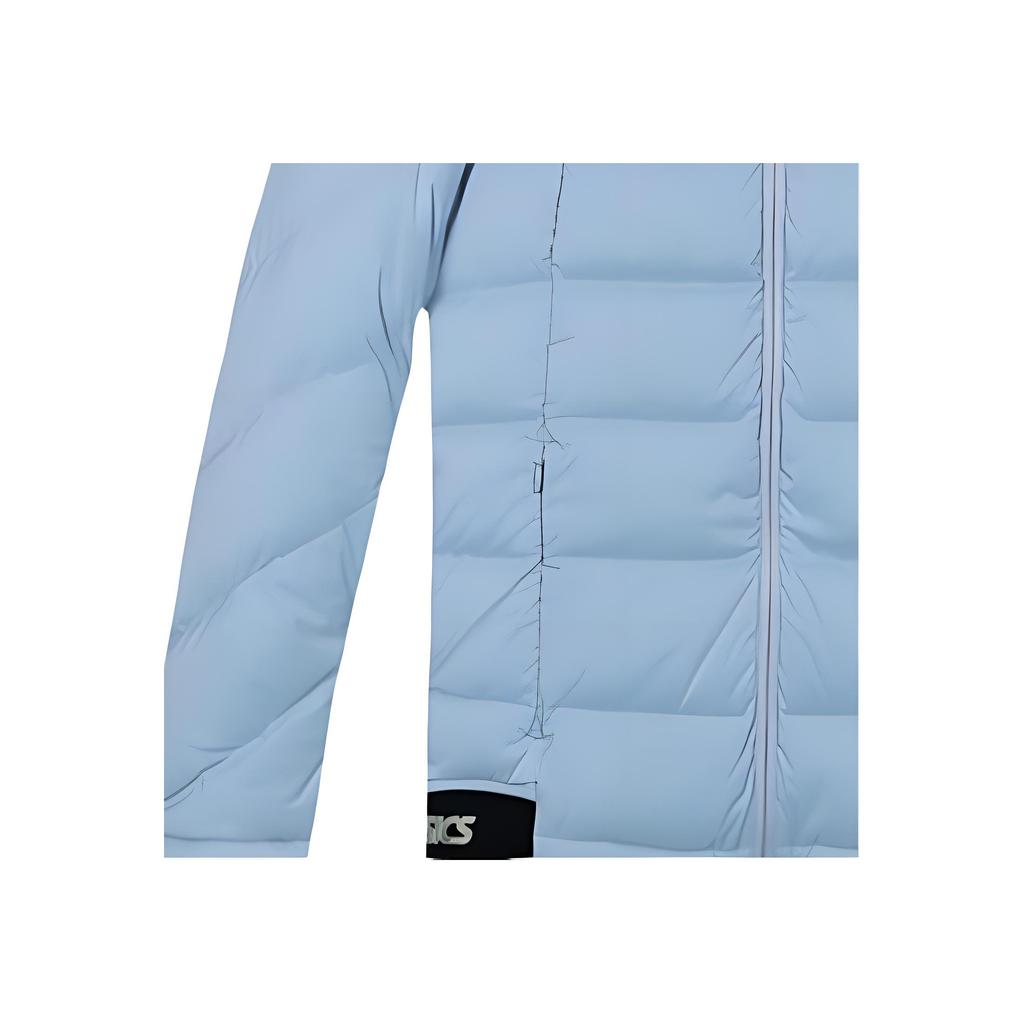 Asics Logo Hooded Casual Sports Long Sleeve Down Jacket Women Jackets Light-Blue 2032C319-400