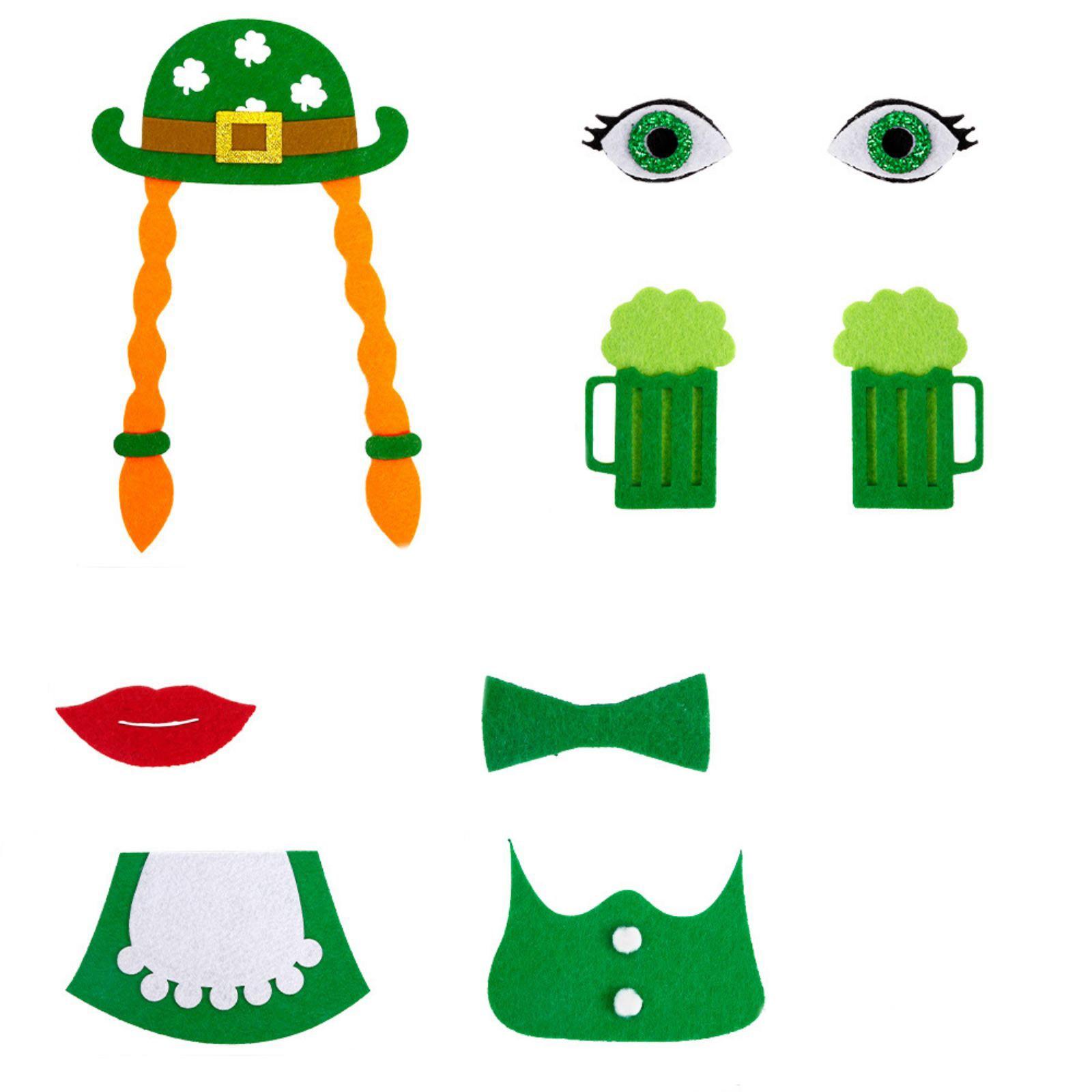 

св. Наклейка на двері до Дня Святого Святого Святого Святого Святого Святого Святого Святого Патріка. Наклейка на стіну з чотирма аркушами зелений