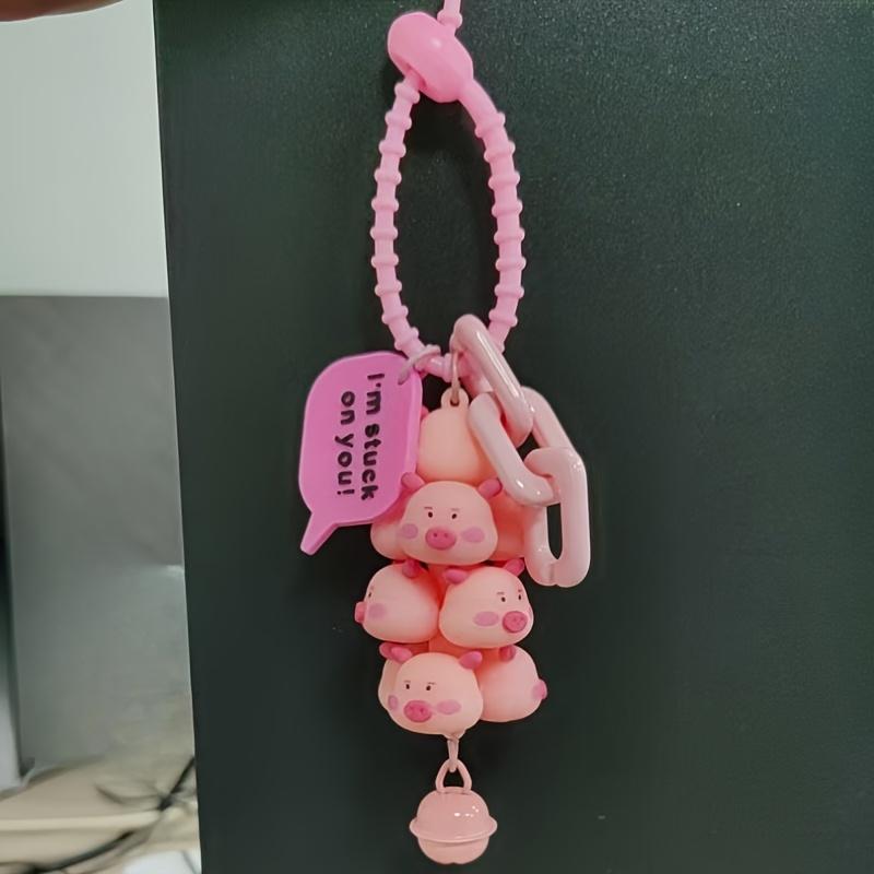 

1 шт. Очаровательный брелок-стек из поросят, дизайн мультяшной куклы, креативный пластиковый брелок для рюкзаков и автомобилей, милый аксессуар для любителей домашних животных