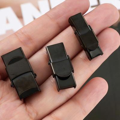 3ks Nerezová oceľ Spona Náramky Konektor Koncová spona pre plochú koženú šnúru Konektor DIY Náramok Šperkárske potreby
