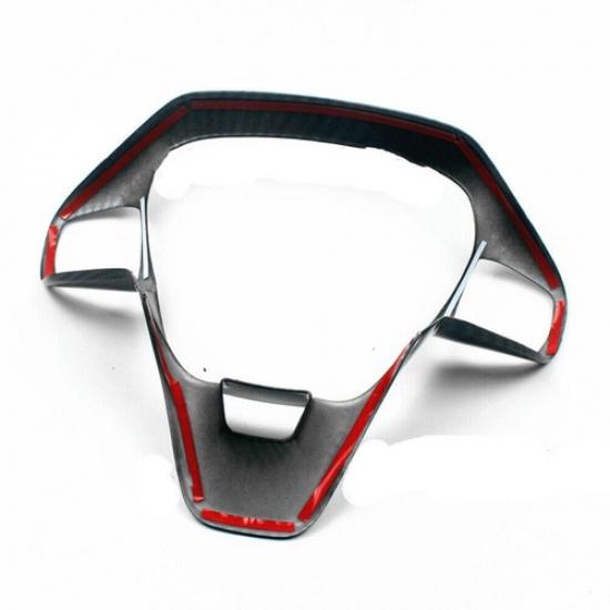 Fits Ford Transit  19-22 Carbon Fiber Style Steering Wheel Cover Trim