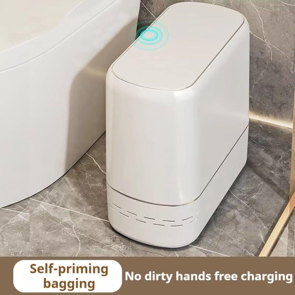 Storage Bucket Waterproof Bin Thickened Desktop Garbage Bin Sealed Trash Can  Kitchen