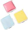 Sandwich Storage Box Silicone Square Bento Box For Adult - 6.10" X 6.10"in- Heat Resistant and Freezer Safe Pink