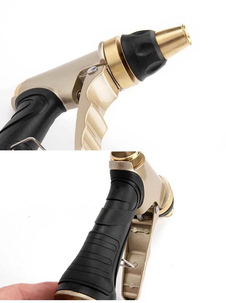 Copper-Zinc Alloy High-Pressure Water Gun - for Car Wash, Garden Irrigation & Cleaning
