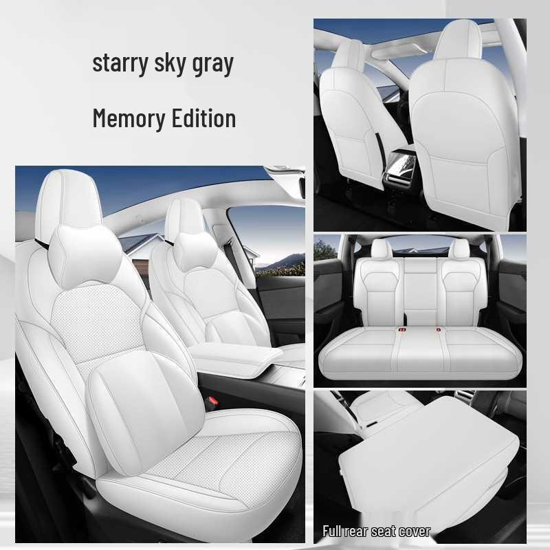 Tesla Model Y All-Season Wear-Resistant Leather Seat Covers & Cushions