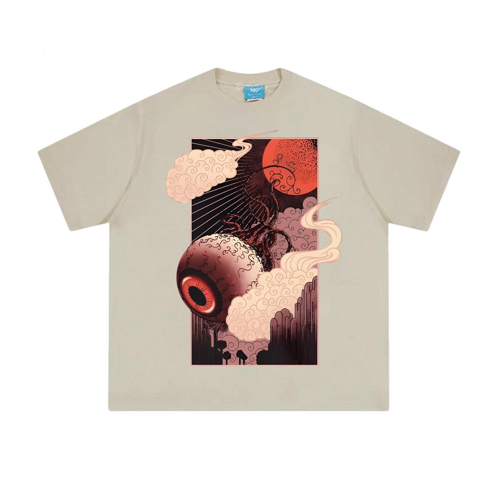 Terraria Eye of Cthulhu T Shirts Pixel Style Game Graphic Printing Tops Summer Cotton Casual Crew Neck Tops
