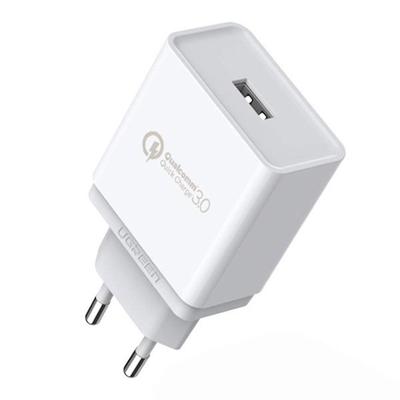 Quick Charge 30 18W 3A USB White Fast Charger