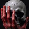 Y Anime Berserk Figure Resin Berserk Hand and Skull of God Figure Devil Hand Gothic Halloween Crafts Ornament Home Decoration