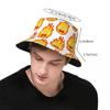Summer Beach Vacation Getaway Headwear Howls Moving Castle Calcifer Bucket Hat Sun Hat Anime Ispoti Fishing Fisherman Caps