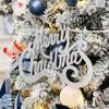 DIY Blue & White PVC Flocked Christmas Tree Set with Ornaments