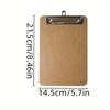 12-Pack Wooden Mini Clipboards with Low Profile Metal Clip - 6"x9", Durable & Lightweight for Classroom,Back to School Supplies