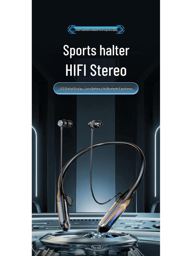 X-51 Bluetooth Neckband Earphones: Wireless, Noise-Cancelling, High-Quality Sound, Ultra-Long Battery, Ideal for Sports