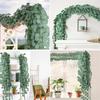 10/20pcs 200CM Artificial Plants Fake Green Eucalyptus Leaves Lvy Vine Home Room Wedding Christmas Decor Wholesale Diy Hanging