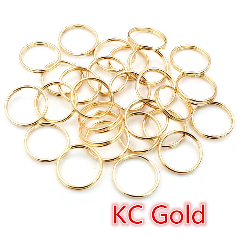 50-200pcs 5 6 8 10 12 mm Open Jump Rings Double Loops Gold Silver Color Split Rings Connectors For Jewelry Making Supplies DIY