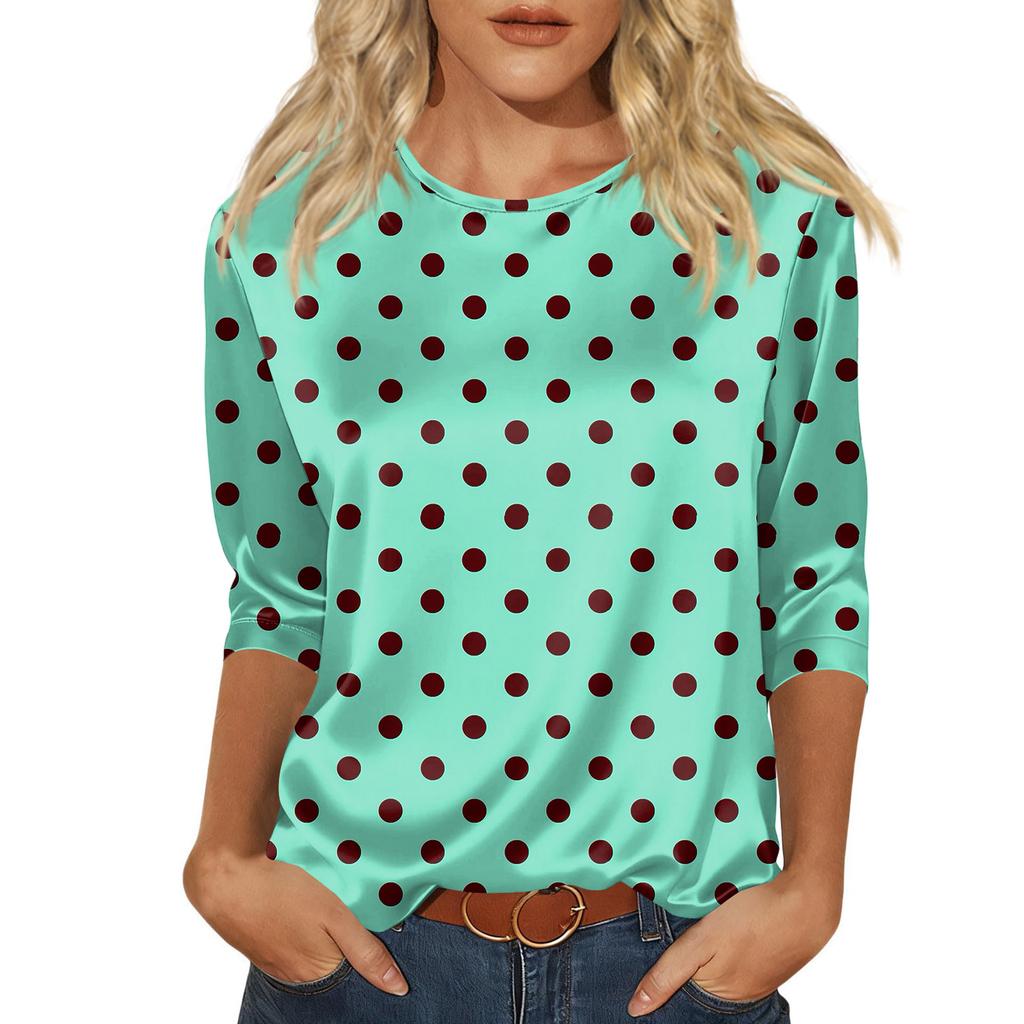 Blouse For Women Dressy 3/4 Long Sleeve Shirts Business Casual Outfit Tops