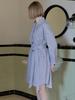 AVANT-G Overfit Shirt Long Sleeve Dress - Blue