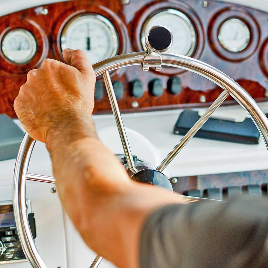 Ergonomic Grip Marine Accessories- Marine Steering Wheel Ball, Labor Saving Control Ball Steering Wheel
