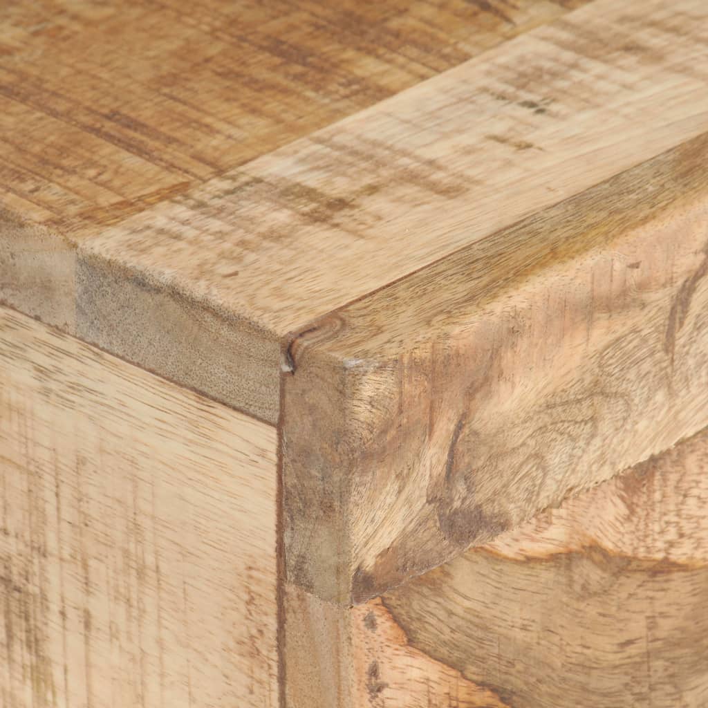Side Table 40 X 30 X 50 Cm Rough Solid Mango Wood