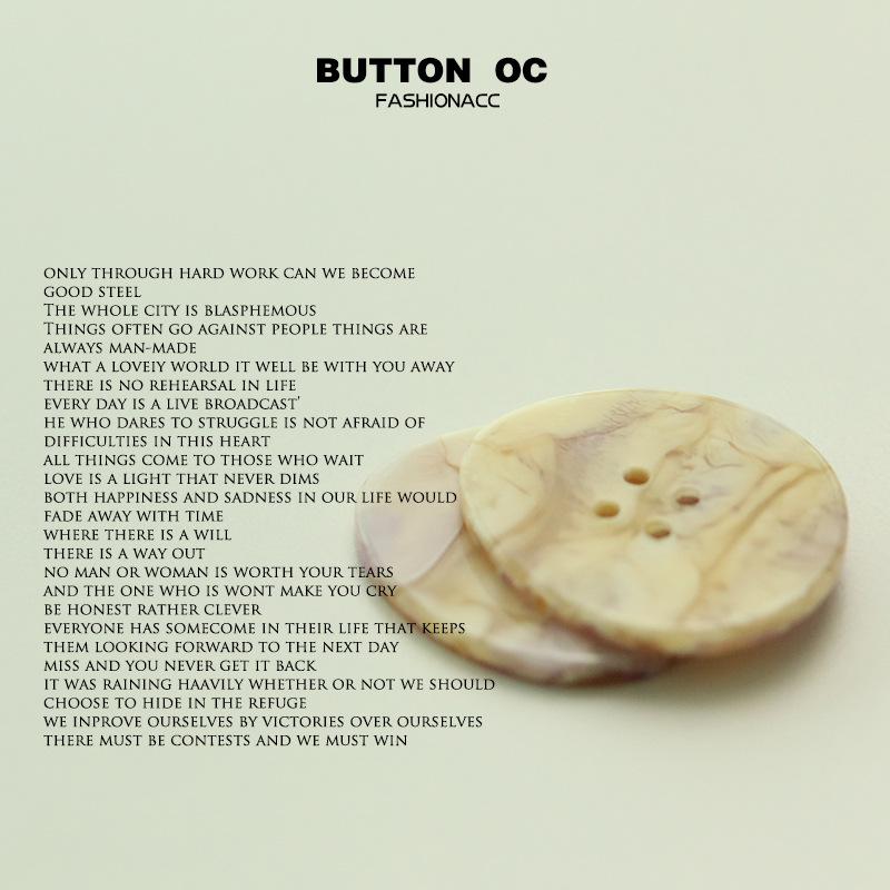 MOSN Colorful Pearlescent Four-Hole Resin Buttons for Shirts, Coats, Suits, Overcoats, Cardigans, and Decorative Use.