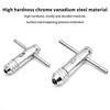 M3-8 M5-12 Adjustable T-Handle Ratchet Hand Tap Holder Wrench Extended Tapping Forward And Reverse Hand Tapping Accessories Tool