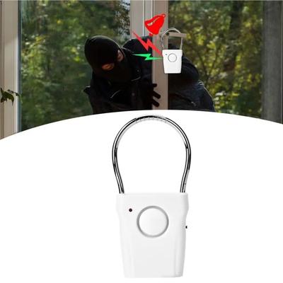 120dB Door Security Alarm with Adjustable Settings Window Alarm Door Handle Alarm Home Travel