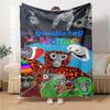 Custom Name Monkey Name Collage Party Blanket For Couch Bed Plush Cozy Fuzzy Blanket Super Soft Warm Blankets For Fall And Winter 091697