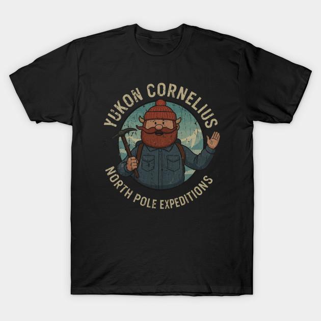 

Men Black Print T-shirt Yukon Cornelius No-Cut Transfer Paper Print Cotton Tshirt L чёрный