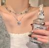 2024 Vintage Double-Layer Pearl Necklace with Heart Pendant
