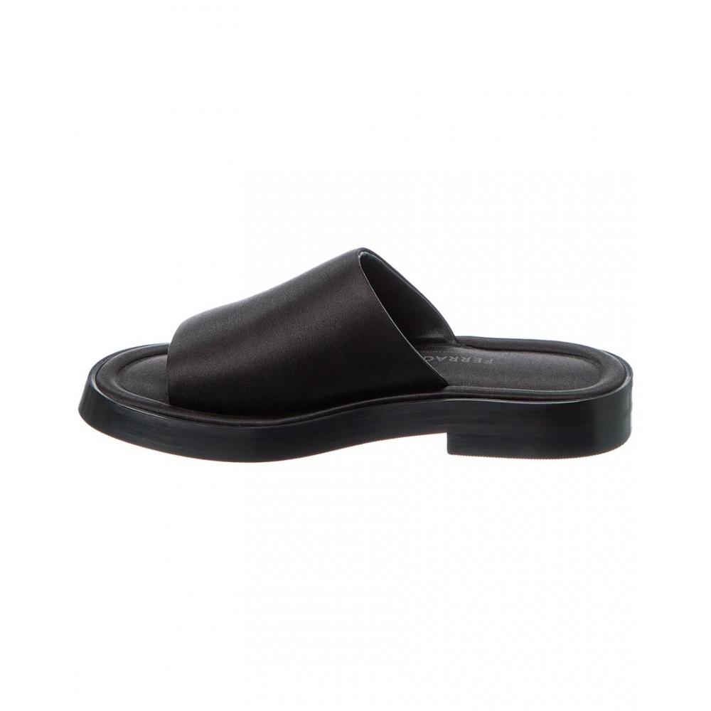 Salvatore Ferragamo Ferragamo Giunone Satin Sandal Black