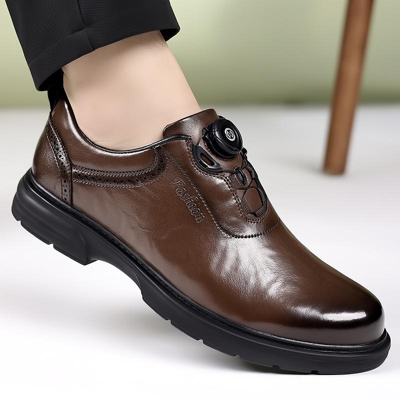 2025 Neue Leder Herren Oxford Schuhe Formelle Kleidung Schuhe Herren Schnür-Sneakers Hochzeitsfeier Büro Business Casual Schuhe