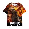 T-shirt Anime Berserk Stampa 3D Uomo Donna Hip Hop T-shirt Estive Girocollo Manica Corta Top Bambini Harajuku T-shirt Abbigliamento Uomo