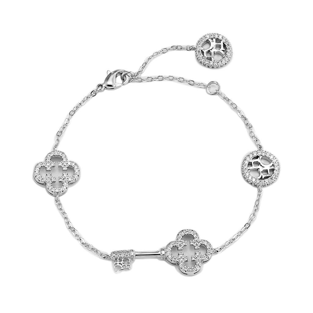 CHHC Adjustable Four-Leaf Clover Key Bracelet - High-End Niche Hand Jewelry Gift