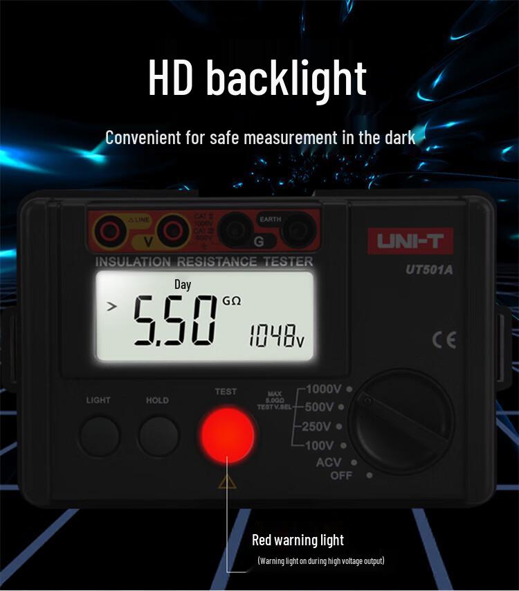 UNI-T UT501A/2A Hand-Crank Insulation Resistance Megohmmeter