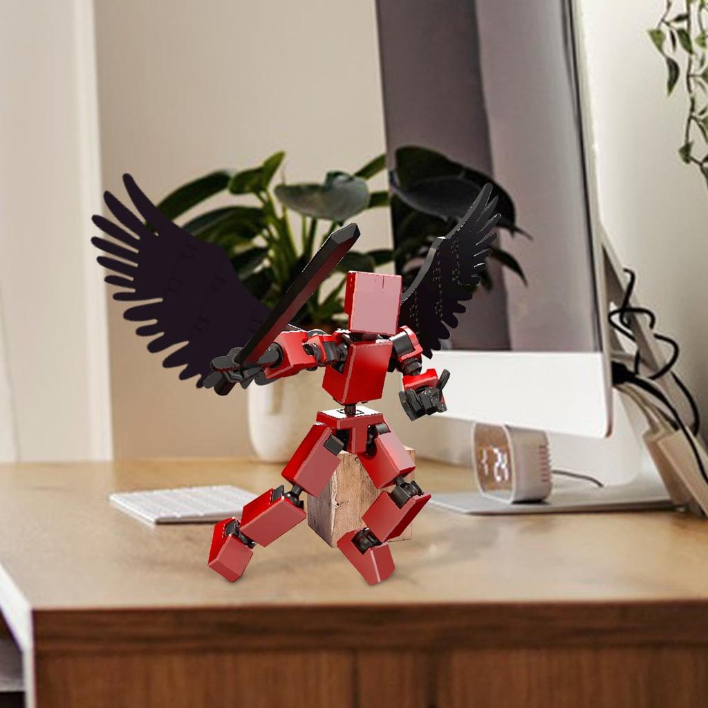 3D Printed Dummy Figure Movable Joint Ornament Toys Shapeshift Robot Action DIY Mannequin Decompression Toys for Boy Gifts