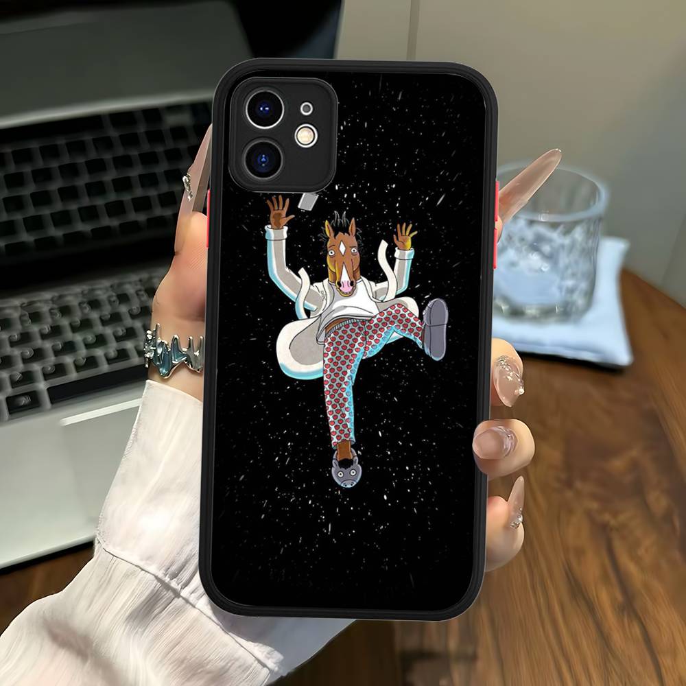 Classic B-bojack H-horseman Phone Case For IPhone 14 11 12 13 Mini Pro Max 8 7 Plus X XR XS MAX Translucent Matte Cover