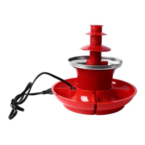 3-Tier Electric Chocolate Fondue Fountain Machine for Parties, Removable Chocolate Fountain for Melting Cheese, Queso, Candy, and Liqueur, Perfect for