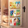 Punch-Free Wall-Mounted Acrylic Bookshelf for Children's Picture Books