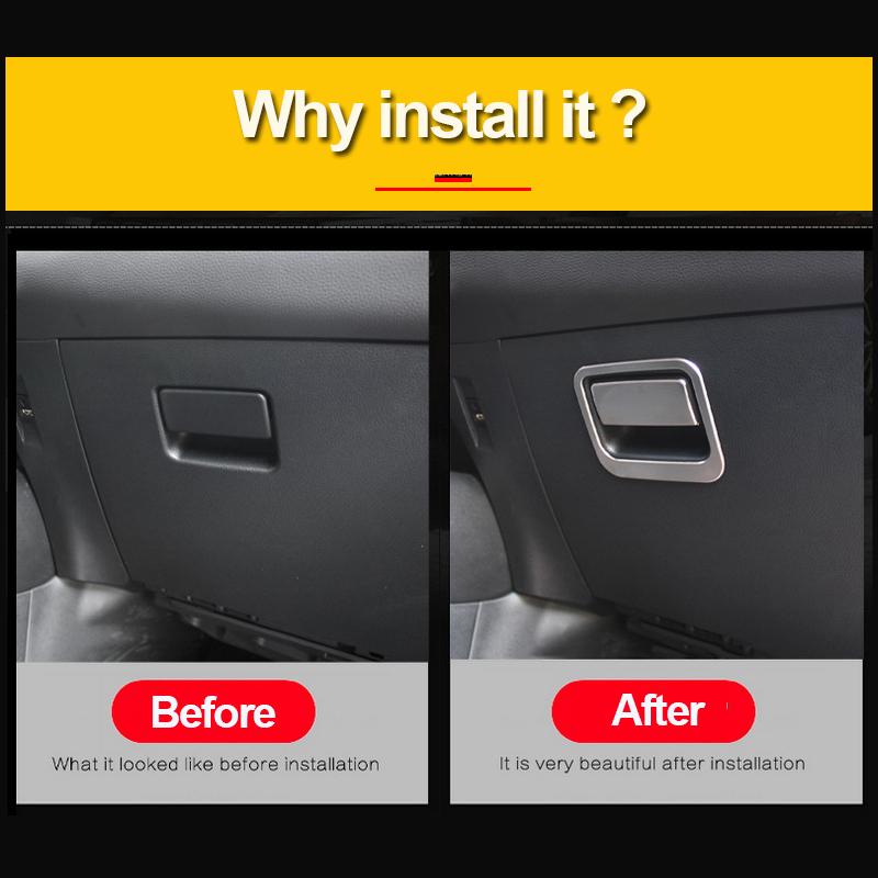 Naklejki na osłonę uchwytu schowka na rękawiczki ze stali nierdzewnej do Toyoty Corolla - 2022 E210 Akcesoria dekoracyjne