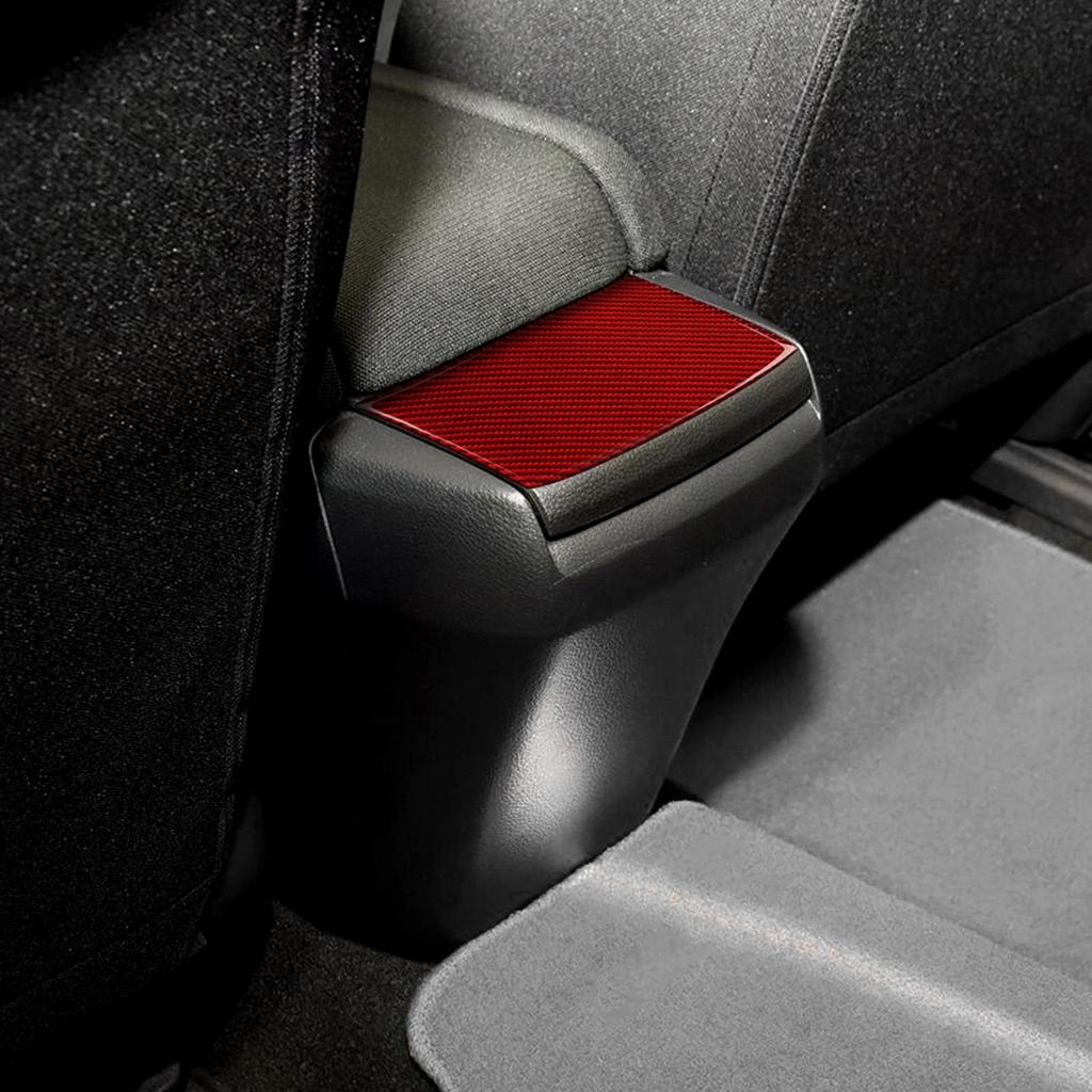 Rear Console Storage Box for 10th Generation Rear Seat Storage Box Carbon Fiber Style Decorative Applicable To Honda Civic 2016 2017 2018 2019 2020